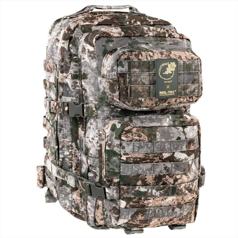 Mil-tec amerikansk attack taktisk ryggsäck 36L ergonomisk bildade vadderade axlar