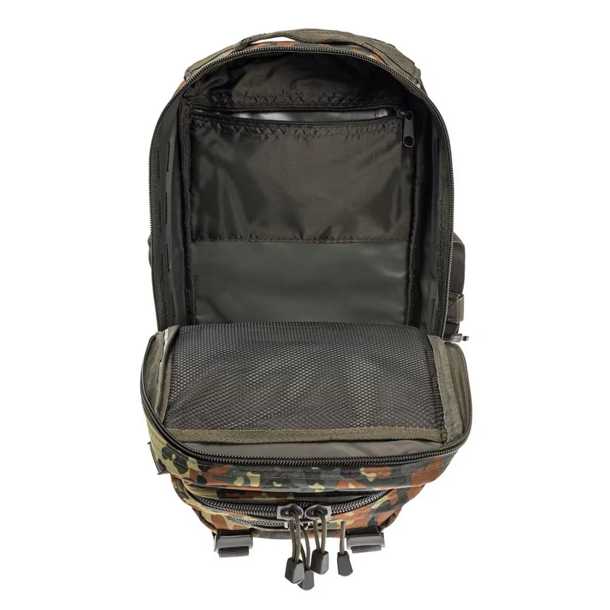 MIL-TEC U.S. Assault Tactical Ryggsäck Trekking Flecktarn 20Liter Vandring Dagspack