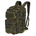 Mil-Tec U.S. Assault Trekking Ruckssack Stor 36L ryggsäck Flecktarn Daypack Väska