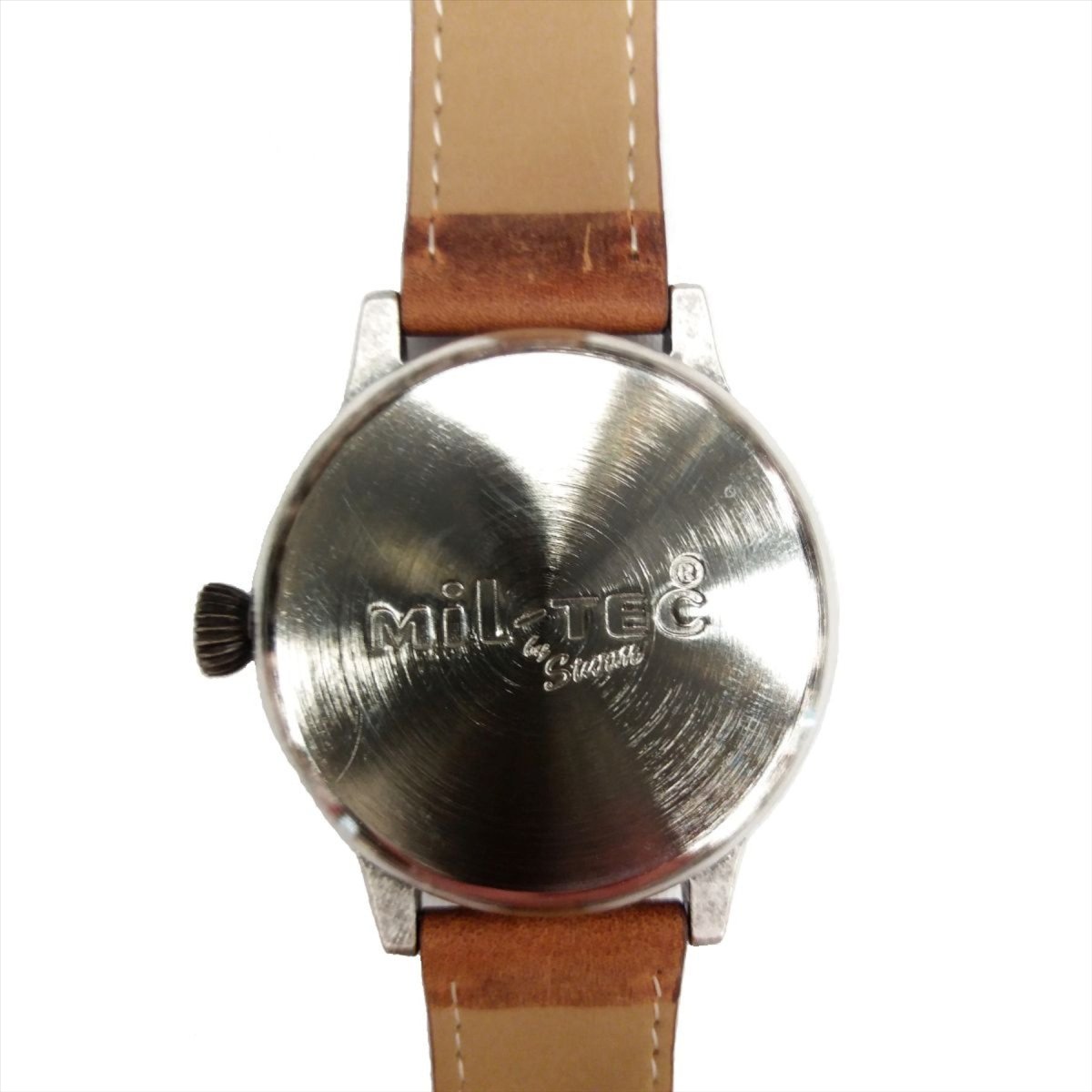 Mil-Tec Vintage Army Quartz Watch Pilot Natural Leather Armband Brown