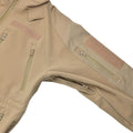 Mil-tec vindtät vandringsjacka Soft Shell Stormproof Zips Fleece Liner Coyote