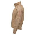 Mil-tec vindtät vandringsjacka Soft Shell Stormproof Zips Fleece Liner Coyote