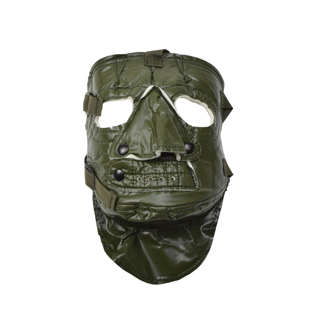 Ny amerikansk armé kallt väder ansiktsmask. Läskig skrämmande militärmask. Grön amerikansk mask