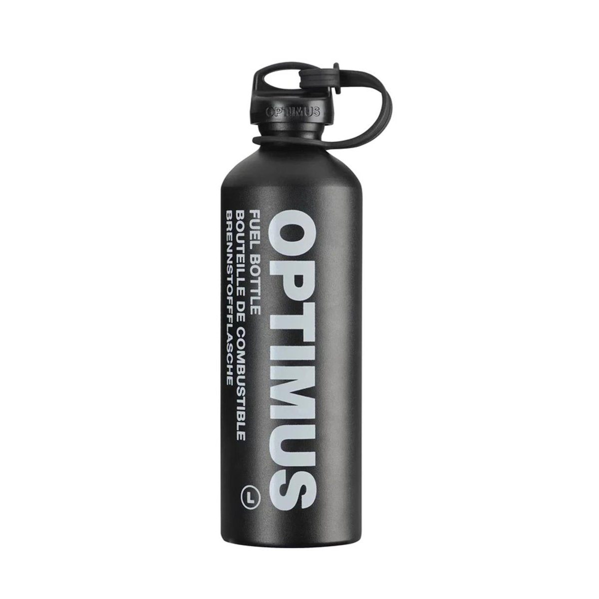 Optimus Liquid Fuel Bottle 600 ml 1000 ml Safety Cap Dålig lättvikt svart