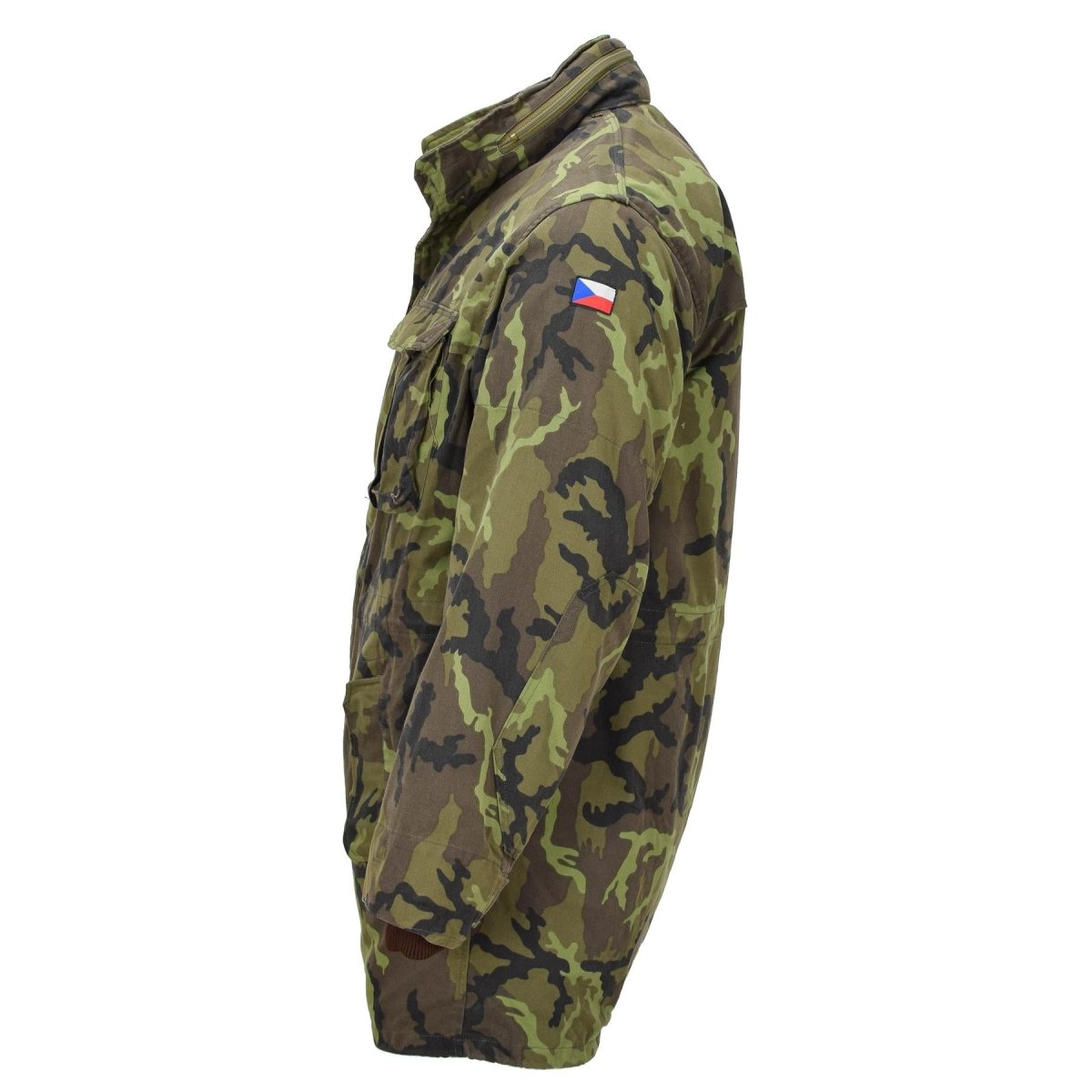 Ursprunglig tjeckisk militär parkajacka Linning Fuskpäls M95 Camouflage