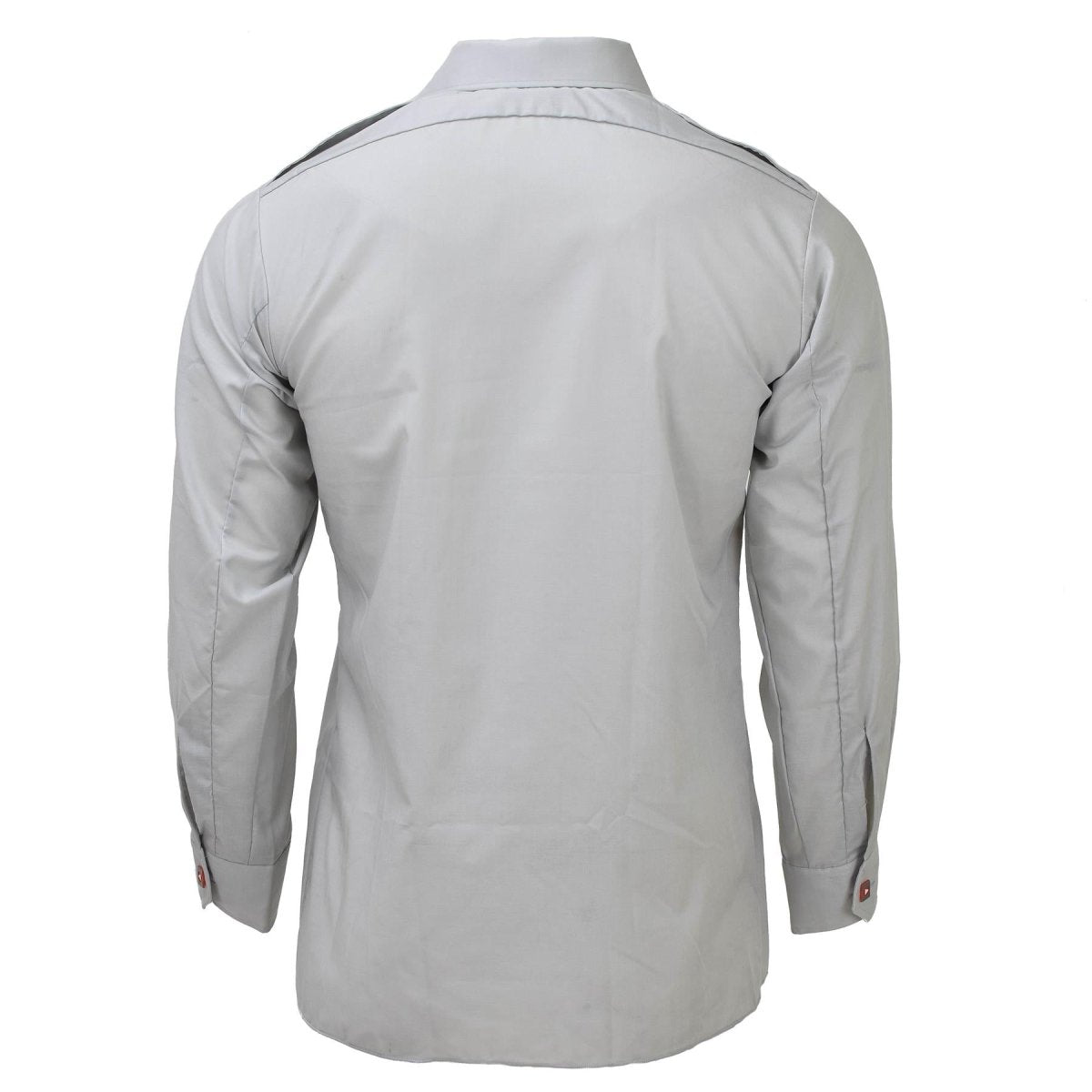 Original Österrikiska arméklassiska skjortor Gray Long Sleeve Lightweight Uniform New