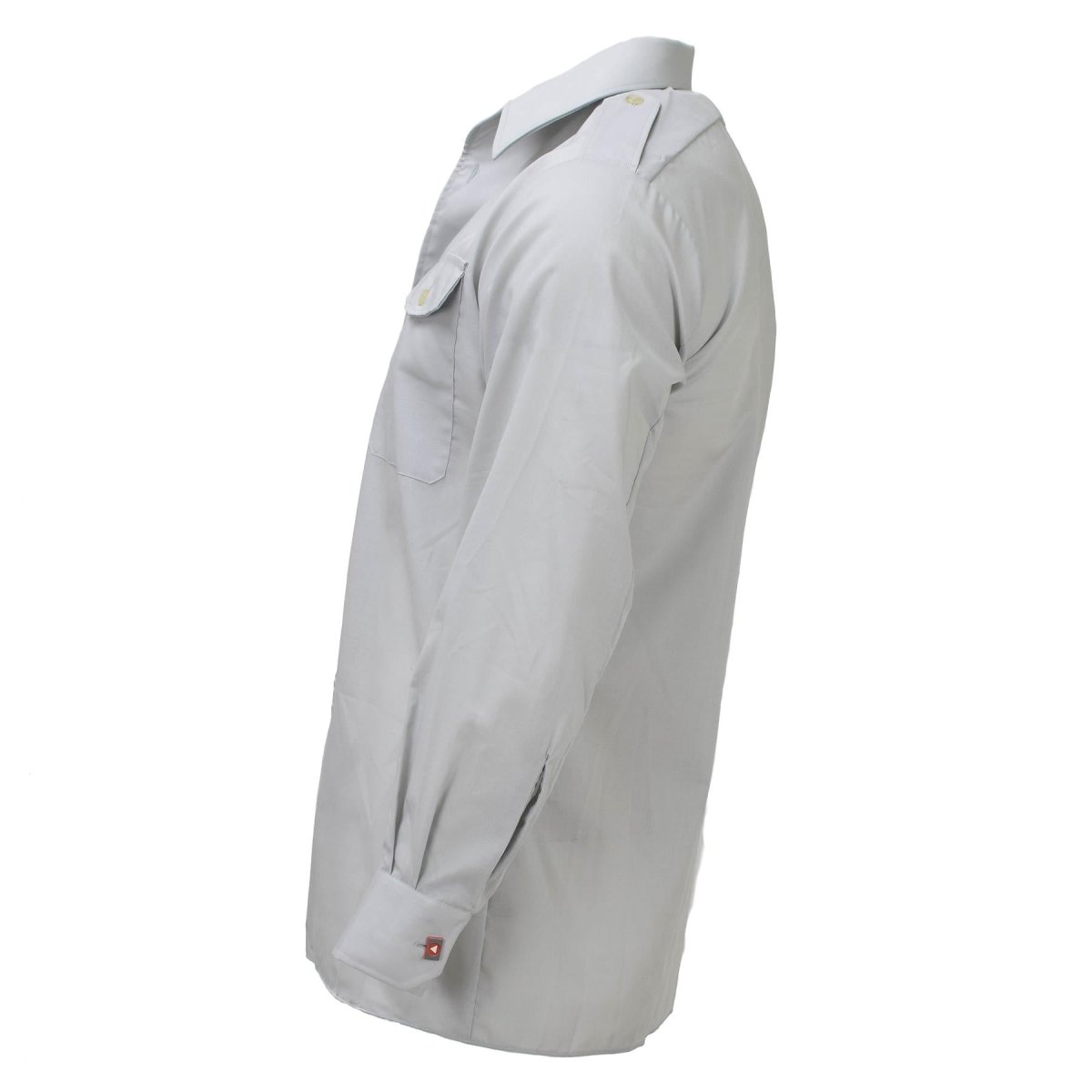 Original Österrikiska arméklassiska skjortor Gray Long Sleeve Lightweight Uniform New