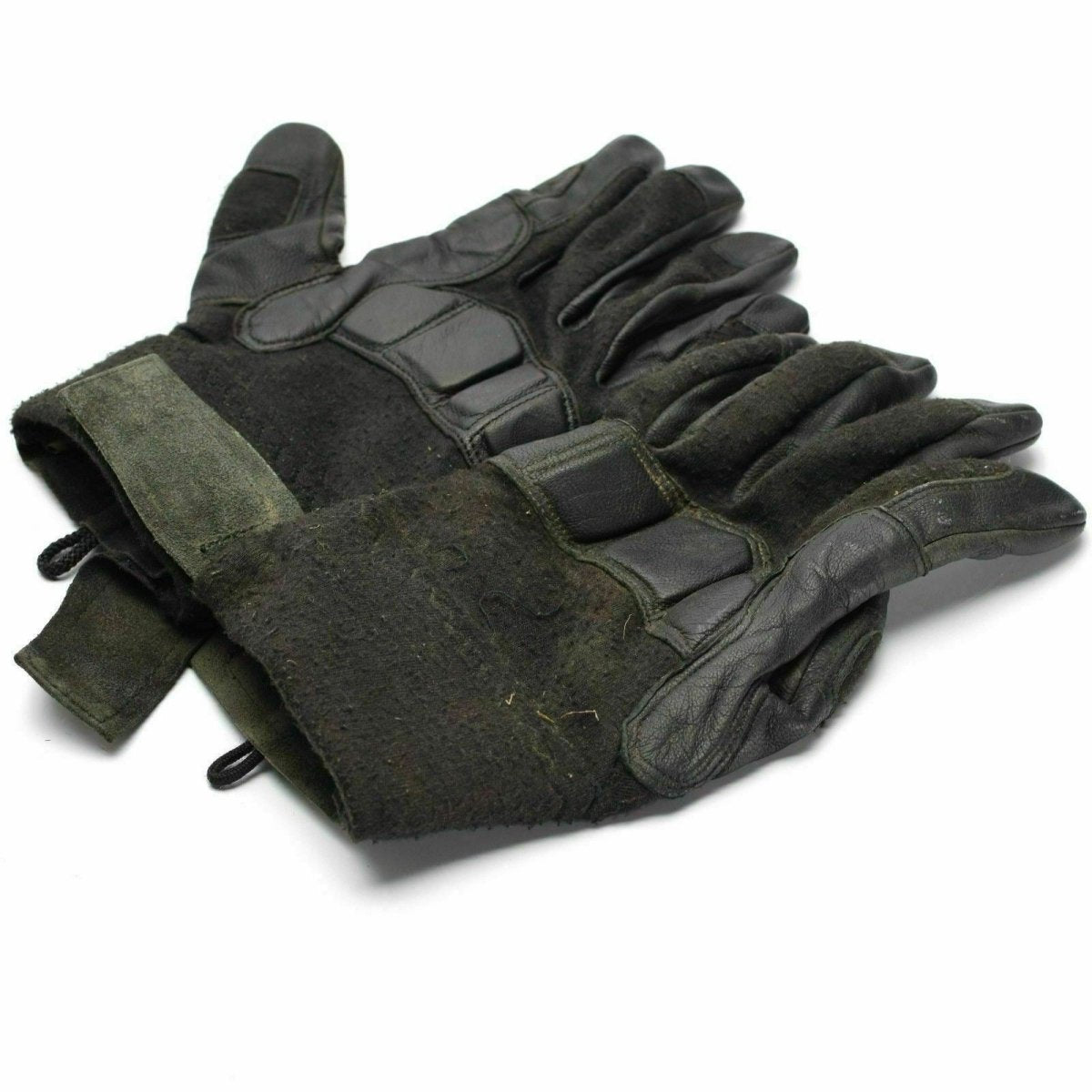 Original Österrikisk arméstrid Taktiska handskar läder Nomex militära handskar