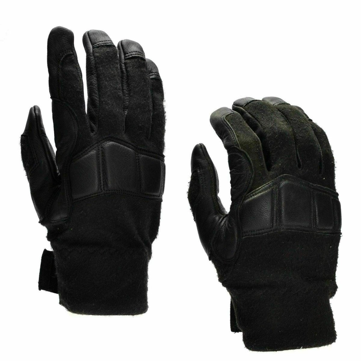 Original Österrikisk arméstrid Taktiska handskar läder Nomex militära handskar