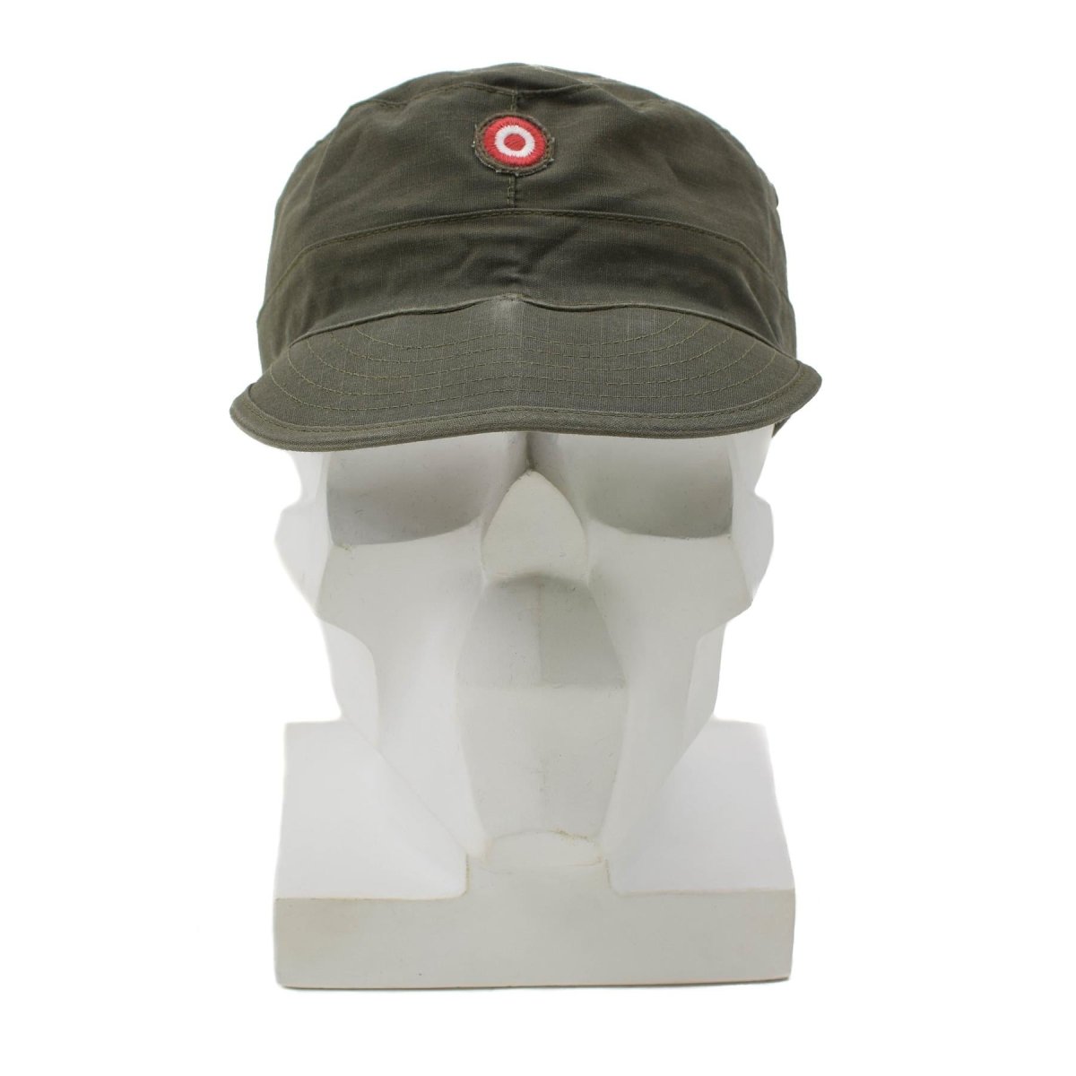 Original österrikisk armé KAZ03 Combat Cap Ripstop Militärt utfärdad olivolja använd