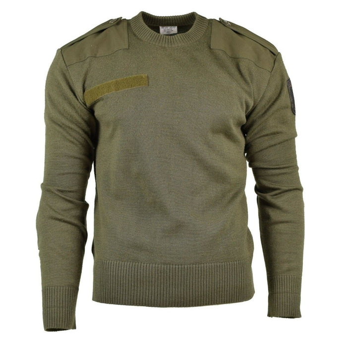 Original österrikisk armétröja Jumper commando Olive OD ulltröja NYHET - GoMilitar