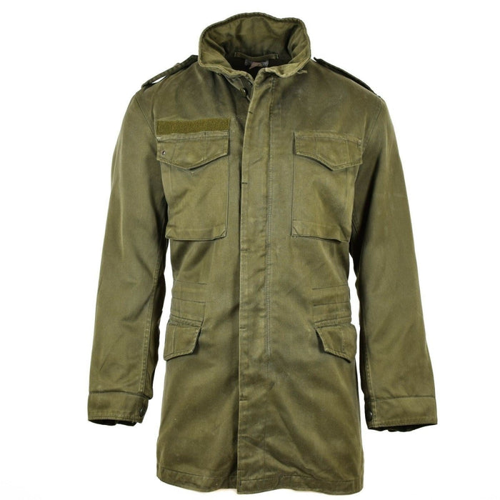 Original österrikisk BH army combat M65 jacka OD militär oliv trist Parka - GoMilitar