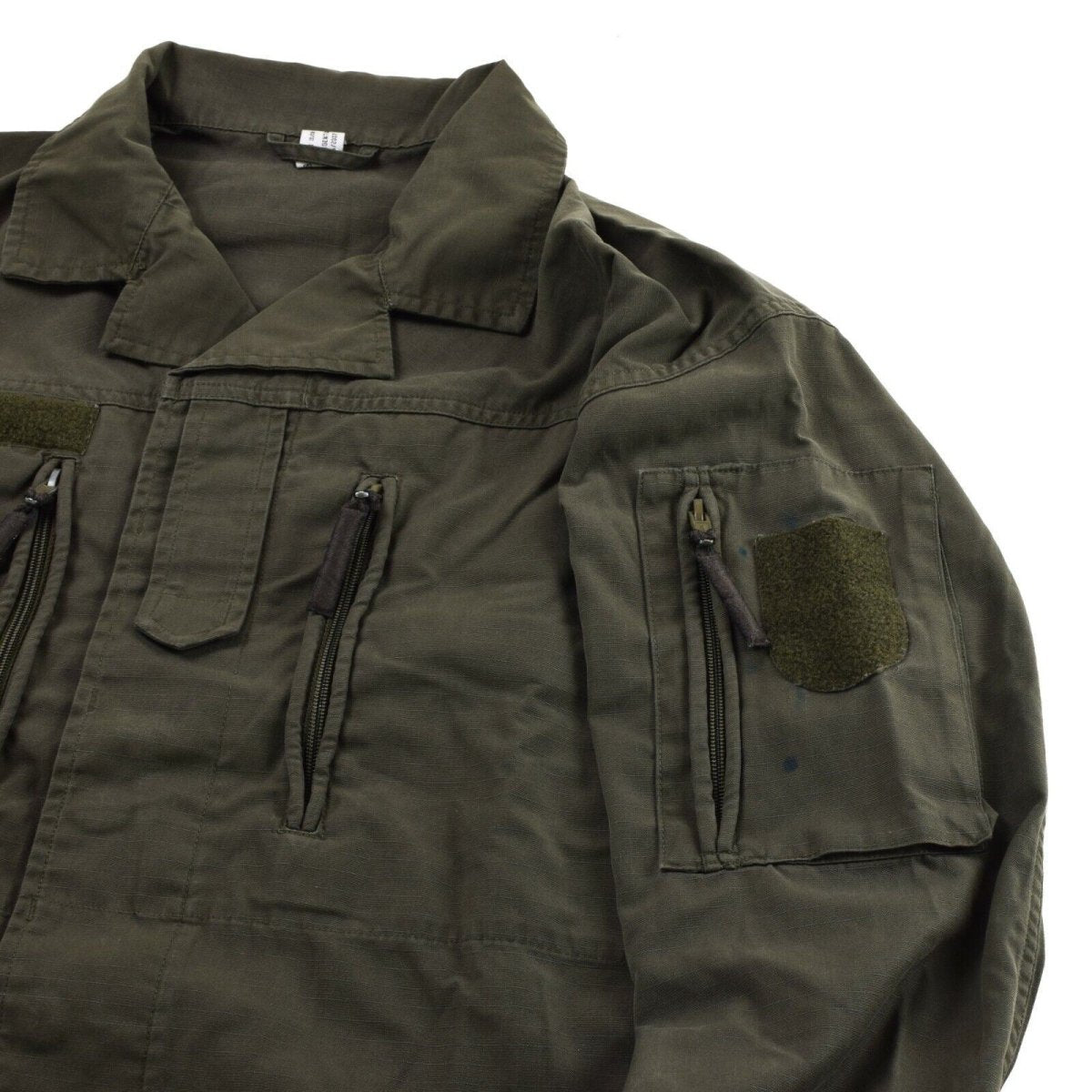Original Österrikisk BH -armé Combat Shirt Jacket Ripstop Military Olive Drab