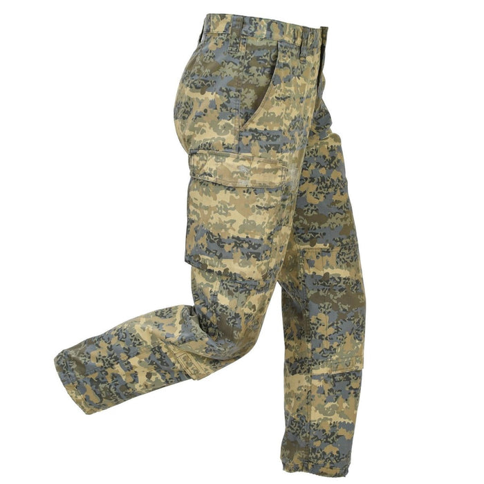 Original österrikiska militära lastbyxor förstärkta knän Tarnanzug Camo - GoMilitar