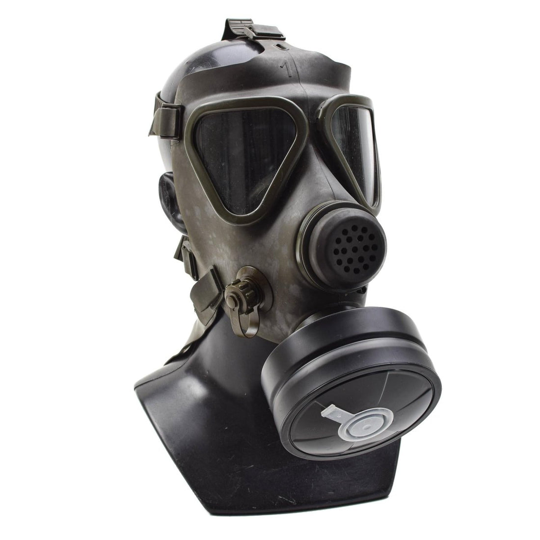 Original österrikisk militär Drager Gasmask Set Military Collectible Olive