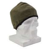 Original österrikisk mössa i militär fleece Mjuk Varm vinter utomhus Olive