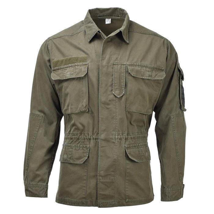 Original österrikisk militärjacka olivfält stridsstyrkor trupper armé utomhus - GoMilitar