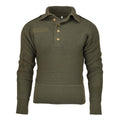 Original Österrikisk militär tröja armerade armbågar Blouson Rib Knit Pullover