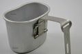 Original belgisk armé kantin cup mugg mess aluminium pot bushcraft som oss m1910