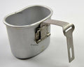 Original belgisk armé kantin cup mugg mess aluminium pot bushcraft som oss m1910