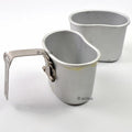 Original belgisk armé kantin cup mugg mess aluminium pot bushcraft som oss m1910