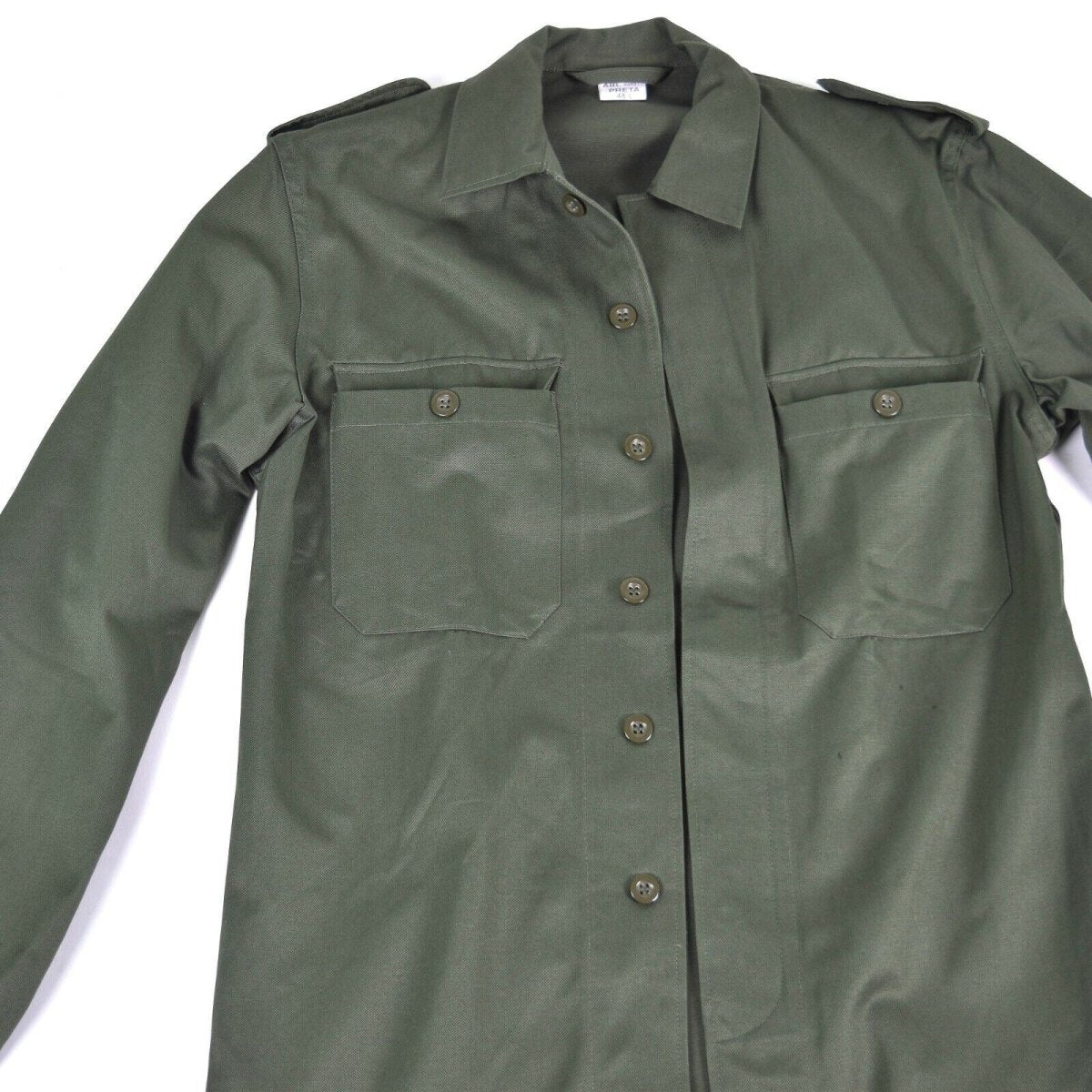 Original belgisk arméfältjacka militär bdu olivskjorta militär strid ny