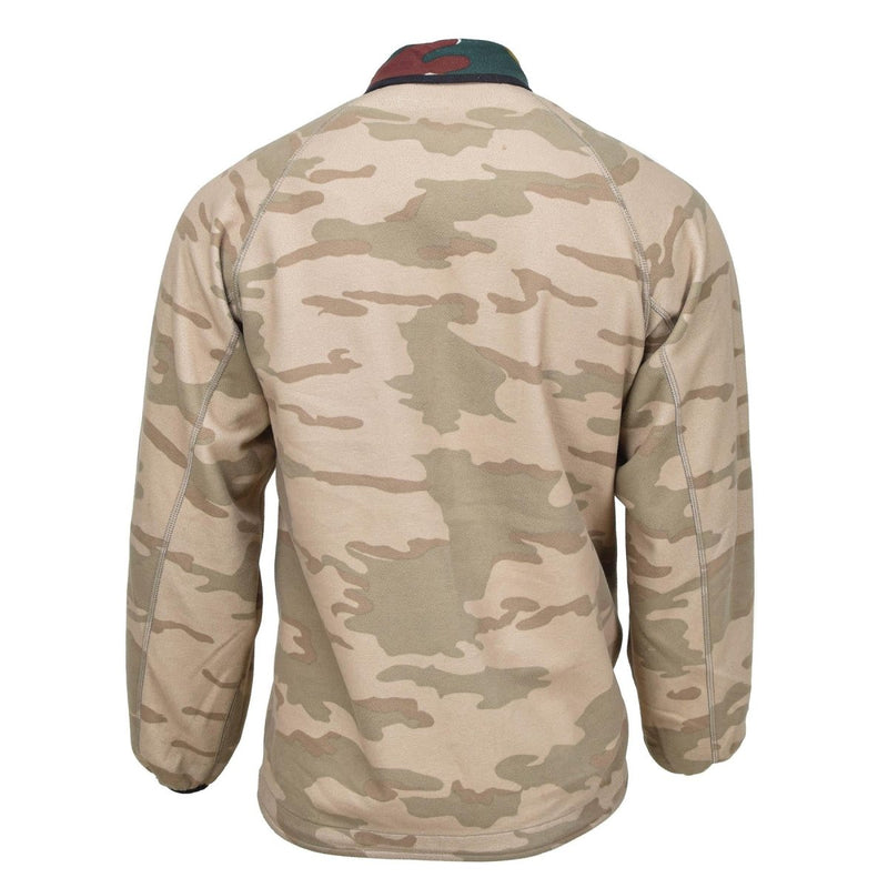 Original Belgian Army Fleece Jacket reversibel vindstopp BDU Jigsaw Jumper