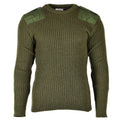 Original Belgisk armétröja Commando Jumper Green Olive Pullover Pure Wool