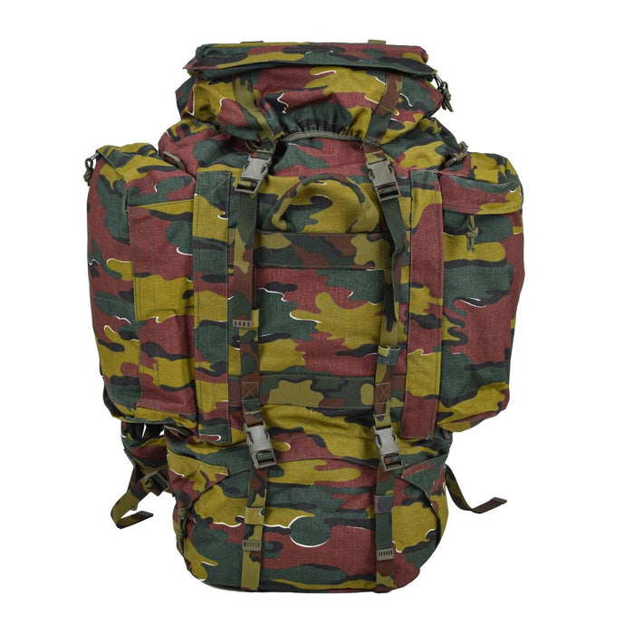 Original belgisk militär 120L taktisk ryggsäck sticksåg camo vattentät väska NYHET - GoMilitar