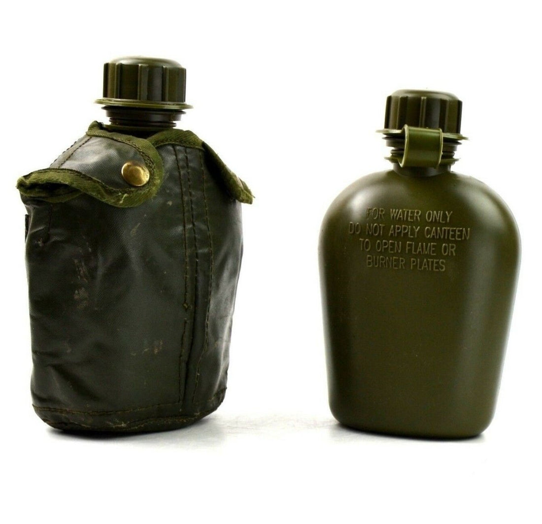 Original Belgian Military M1 vattenmatsal W Cover Field Gear Bottle Olive