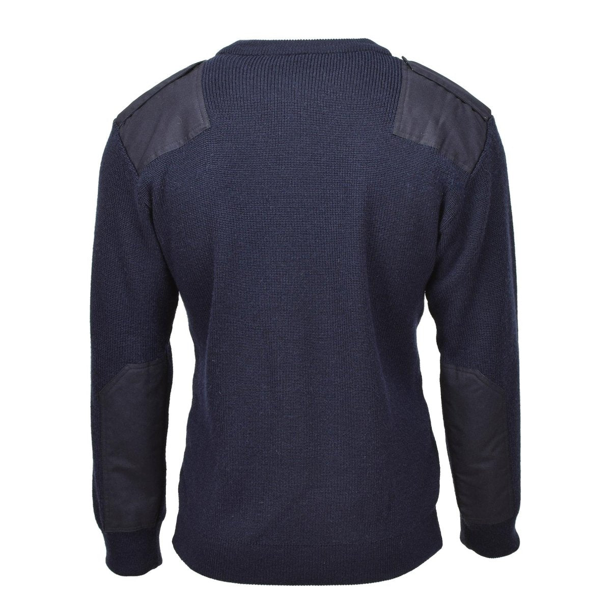 Original belgisk militär pullover varm stickad blå tröja arméöverskott nytt