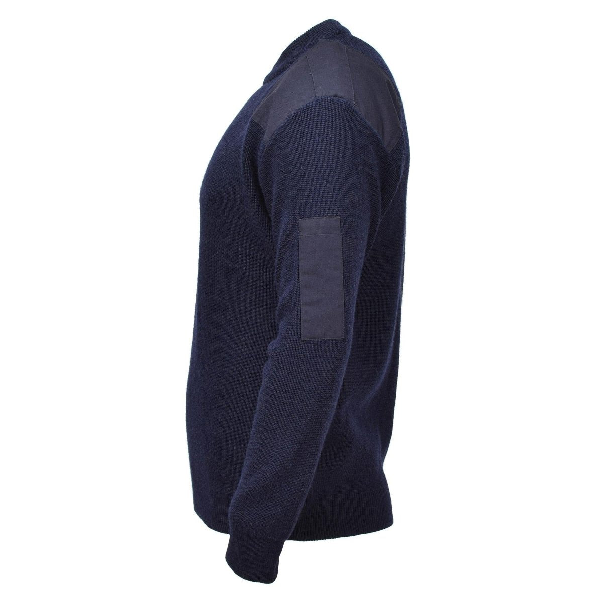 Original belgisk militär pullover varm stickad blå tröja arméöverskott nytt