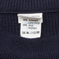 Original belgisk militär pullover varm stickad blå tröja arméöverskott nytt