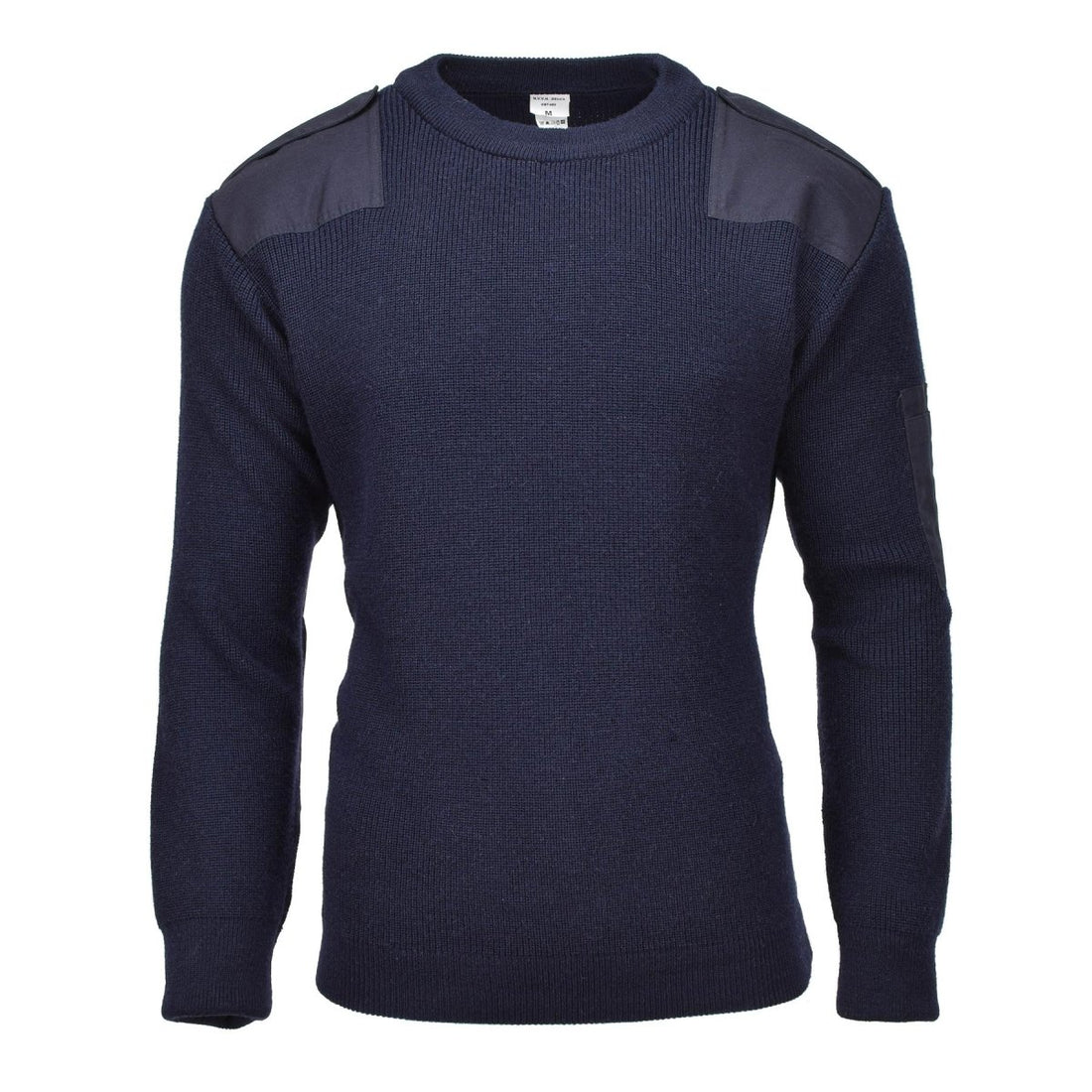 Original belgisk militär pullover varm stickad blå tröja arméöverskott nytt