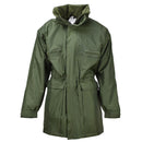 Original Belgian military rain long jacket with liner olive waterproof field NEW - GoMilitar
