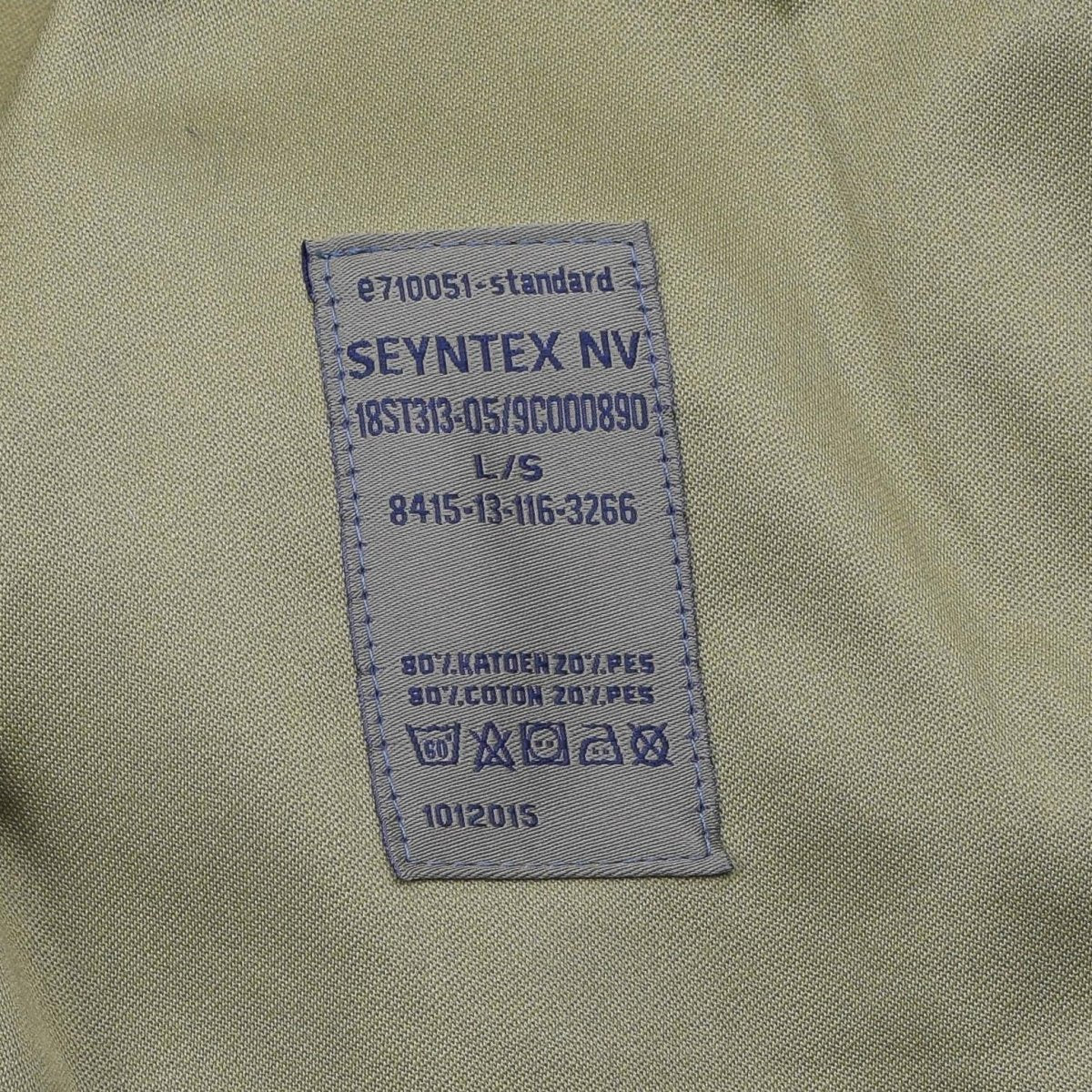 Original Belgien Militärjacka Taktiska trupper Field Uniform Jigsaw SEYNTEX