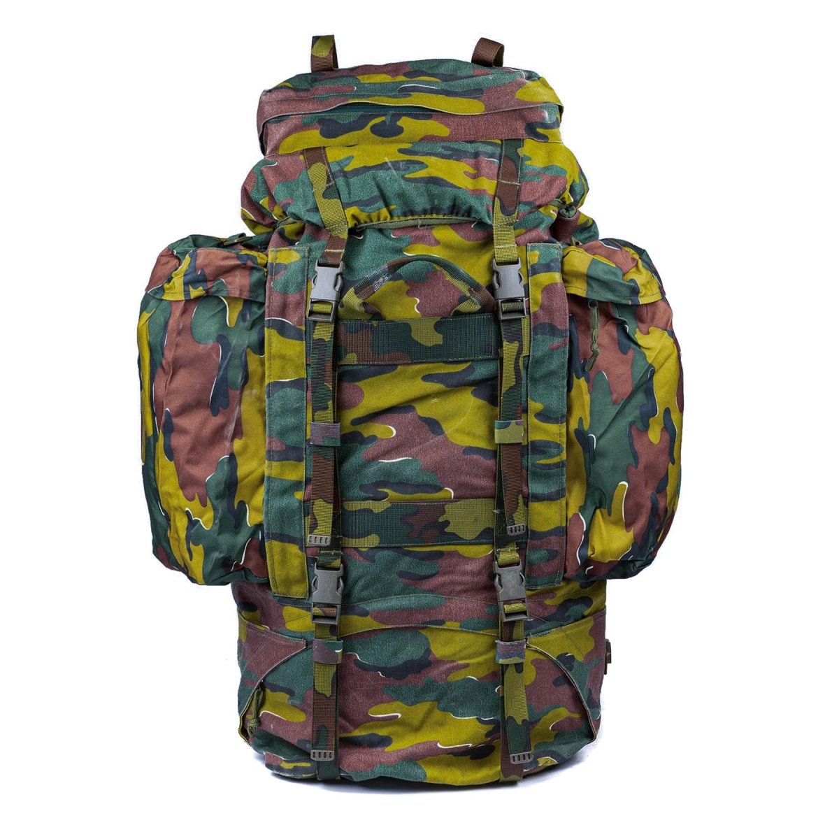 Original Belgien militär taktisk fält ryggsäck Stor 110L vandring campingväska