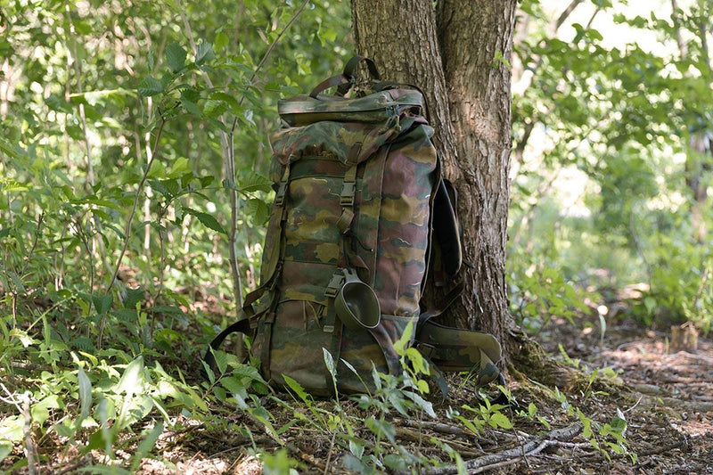 Original Belgien militär taktisk fält ryggsäck Stor 110L vandring campingväska