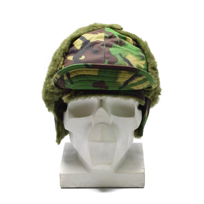 Original brittisk armé tvingar vinterhatt hopfällbara öron DPM woodland kamouflage - GoMilitar