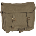 Original British Army M37 axelväska Canvas Field Haversack Pack Khaki