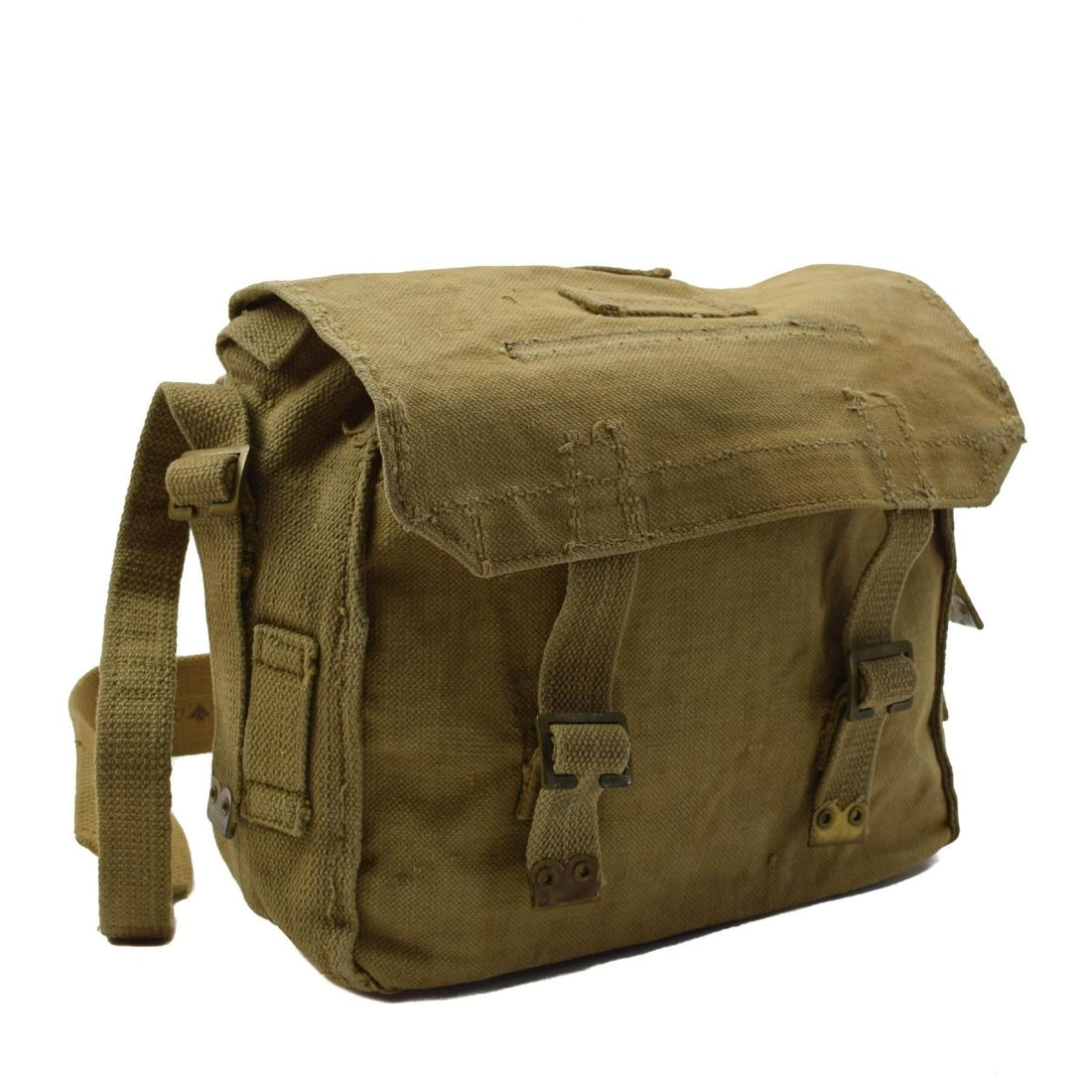 Original British Army M37 axelväska Canvas Field Haversack Pack Khaki