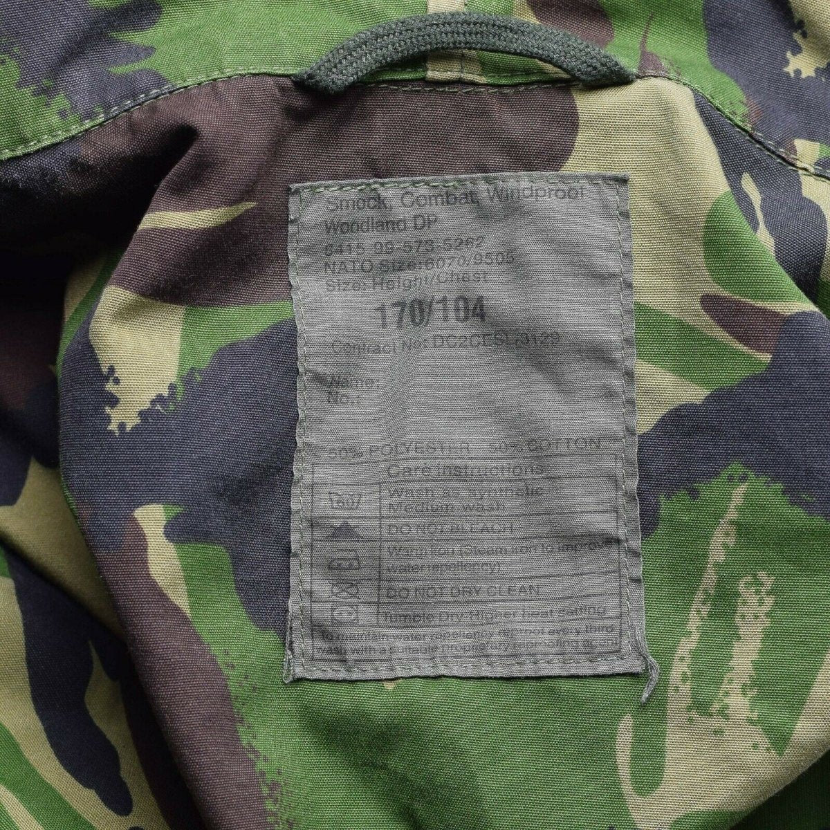 Original British Army Military Combat DPM Field Jacket Parka SMOCK Windproof