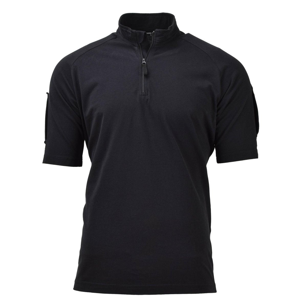 Original British Army Police Tactical T-shirts Kort ärm Zipping Black New