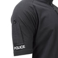 Original British Army Police Tactical T-shirts Kort ärm Zipping Black New