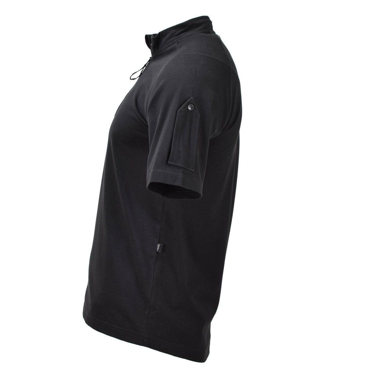 Original British Army Police Tactical T-shirts Kort ärm Zipping Black New