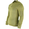 Original British Army Tricot Shirt dragkedja undertröja dragkedja termisk grön od