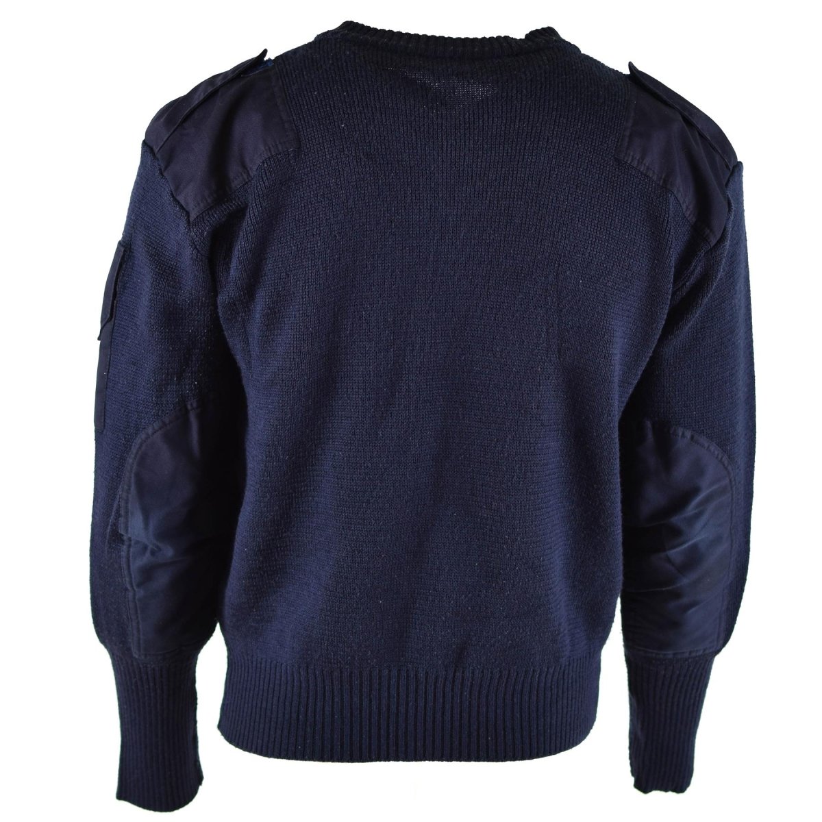 Original British Defense Service Pullover Commando Jumper Blue V-hals tröja