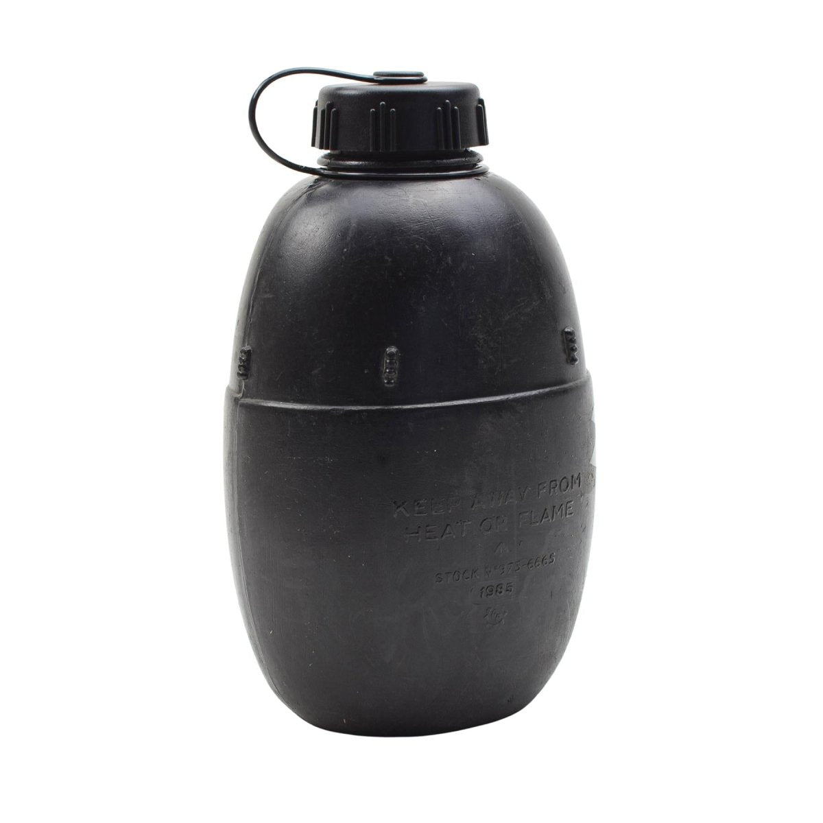 Original brittisk militär 1L matsalsskruv på locket Vintage-påse medföljer oliv