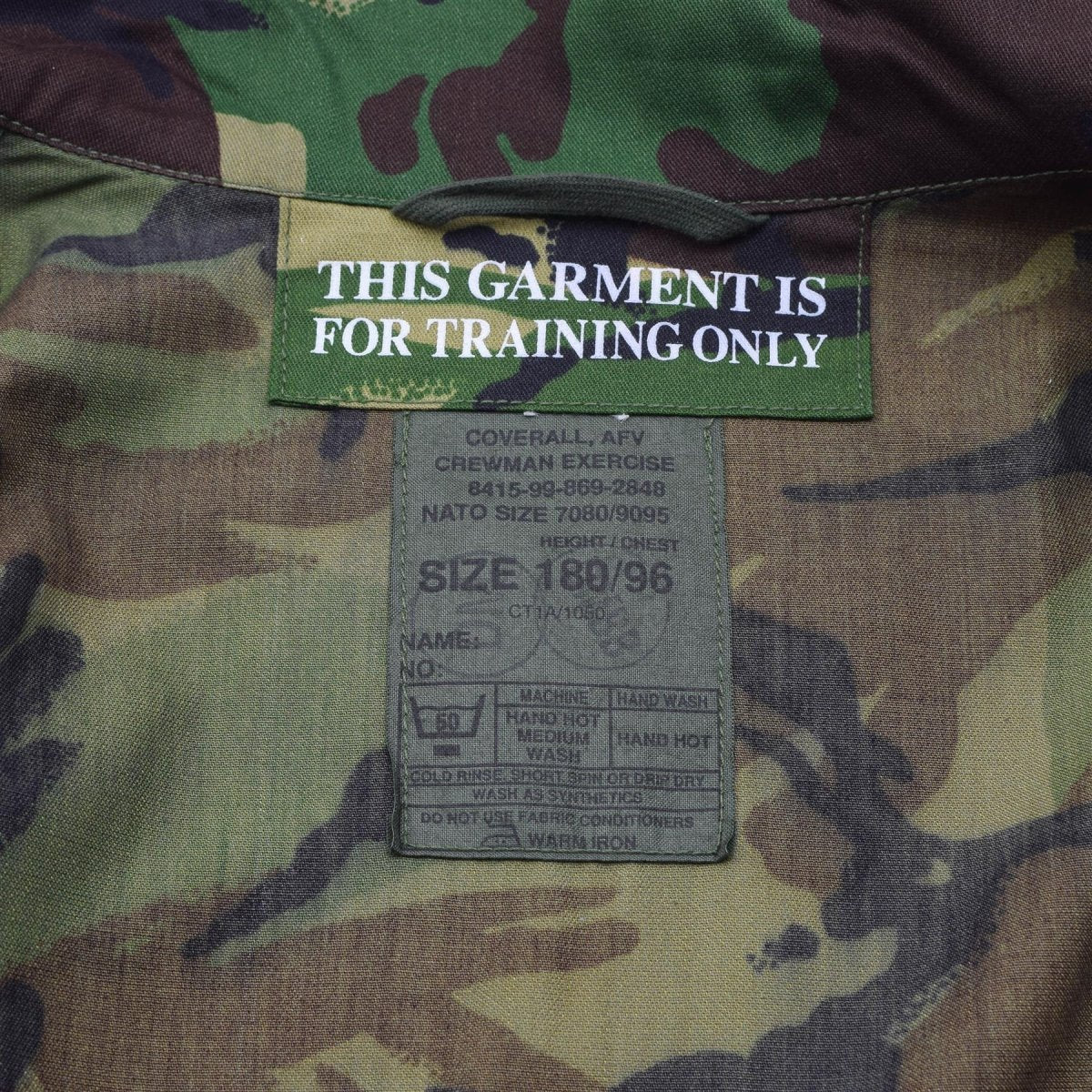 Original brittisk militär AFV Crewman Overall Pansardräkt DPM Camouflage