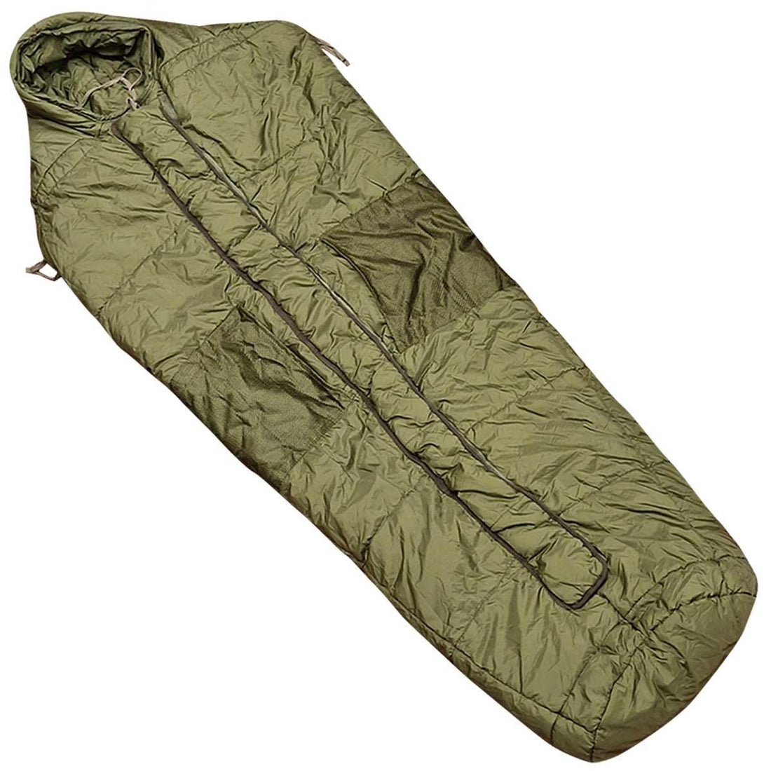 Original British Military Arctic Winter Sovsäck Mummy Shape Design Olive